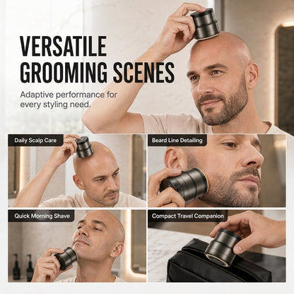 🔥 Buy 2, Get 1 FREE! ⚡ 2-in-1 Electric Head Shaver & Beard Trimmer – Smooth Shave, Clean Trim, One Tool