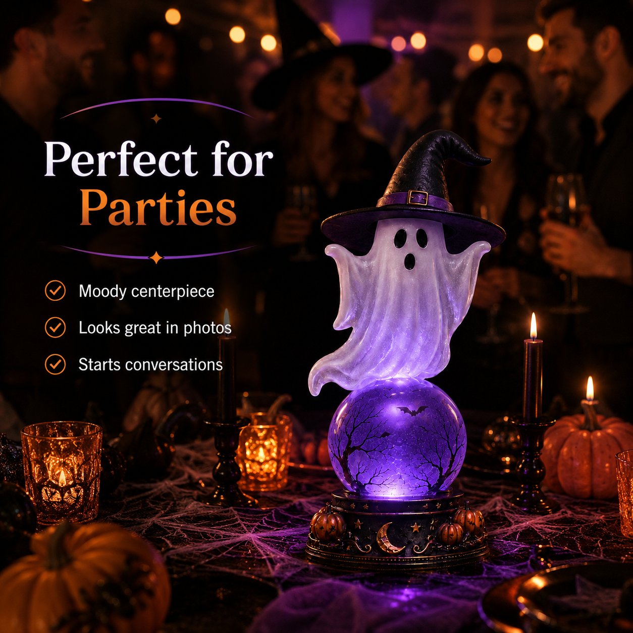 🔥 LIMITED TIME: 50% OFF! 👻Halloween Crystal Ball Lamp🔮 The Perfect Halloween Decoration🎃