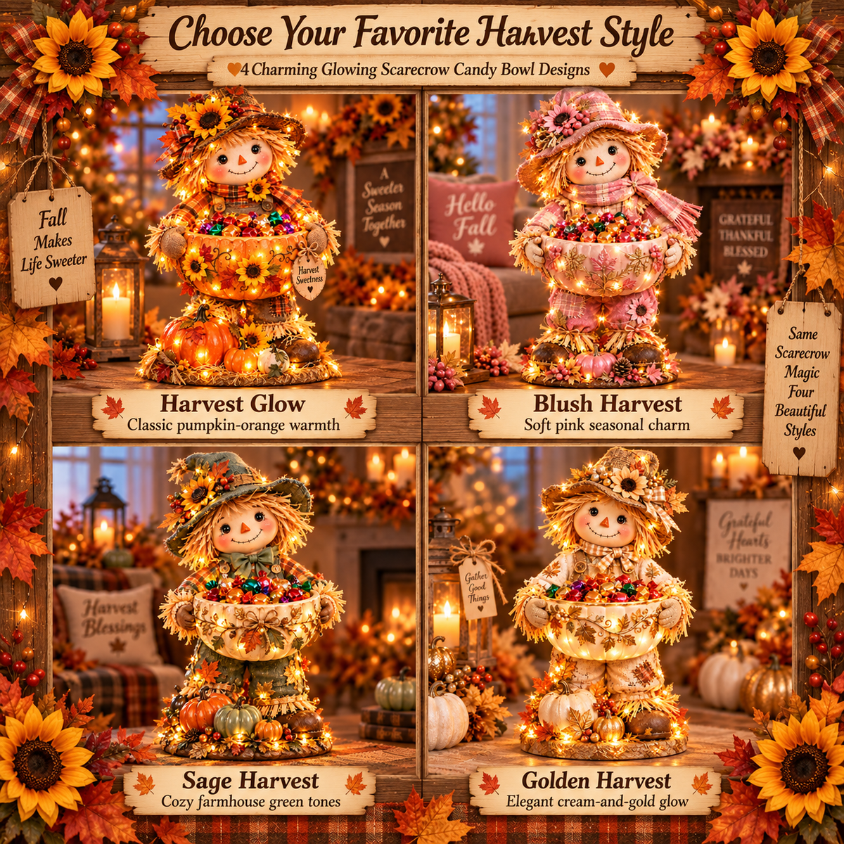 🔥 Limited-Time 49% OFF –– Lighted Scarecrow Candy Bowl