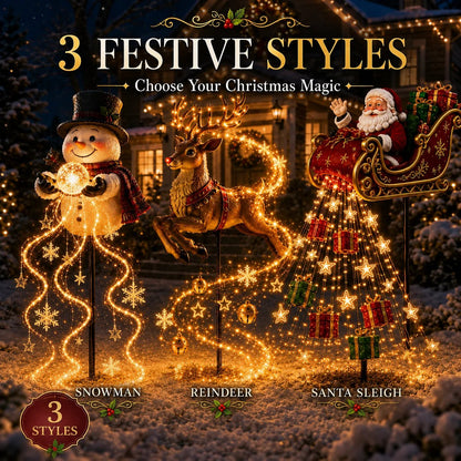 🎅 Holiday Special — Save 49% | Santa’s Magical Flying Sleigh Solar Cascade Light