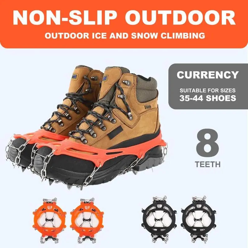 ❄️ Winter Grip Special | 8-Spike Ice Cleats for Shoes – 50% OFF