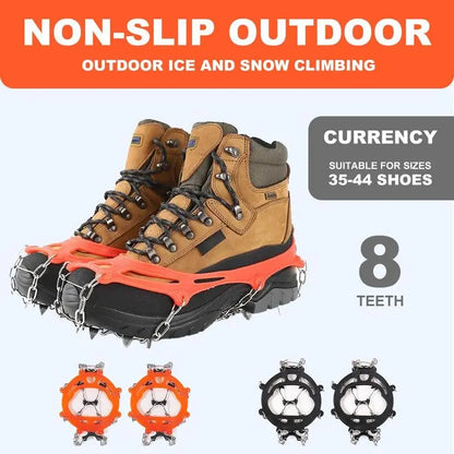 ❄️ Winter Grip Special | 8-Spike Ice Cleats for Shoes – 50% OFF
