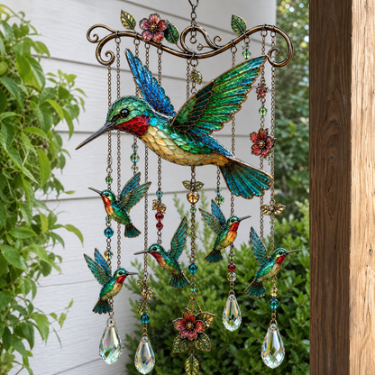 🔥🔥 Last Day 50% OFF 🐦 Hummingbird Wind Chime 🎐 Beauty & Melody in Every Breeze