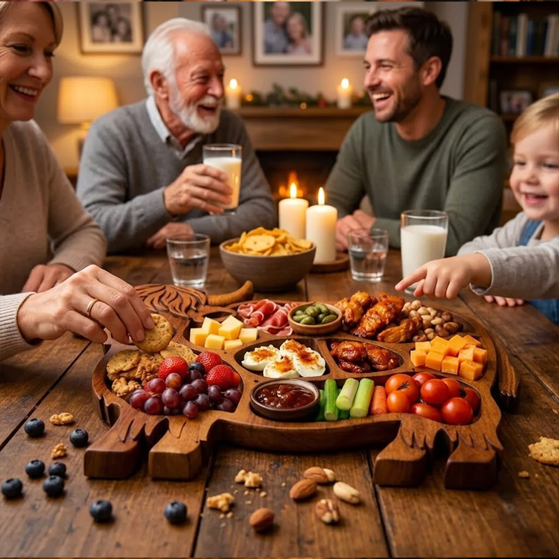🔥🔥 Father's Day Special: Limited-Time Free Shipping! 49% OFF: Rustic Cow-Shaped Charcuterie Board