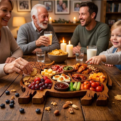 🔥🔥 Father's Day Special: Limited-Time Free Shipping! 49% OFF: Rustic Cow-Shaped Charcuterie Board
