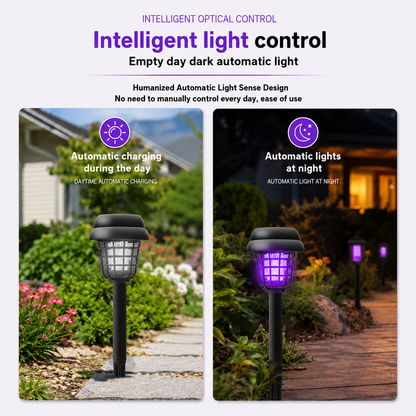 🔥🔥 Father's Day Special:🦟❌ Solar-Powered Mosquito Killer Lamp – Outdoor LED Bug Zapper & Garden Landscape Light 🔋