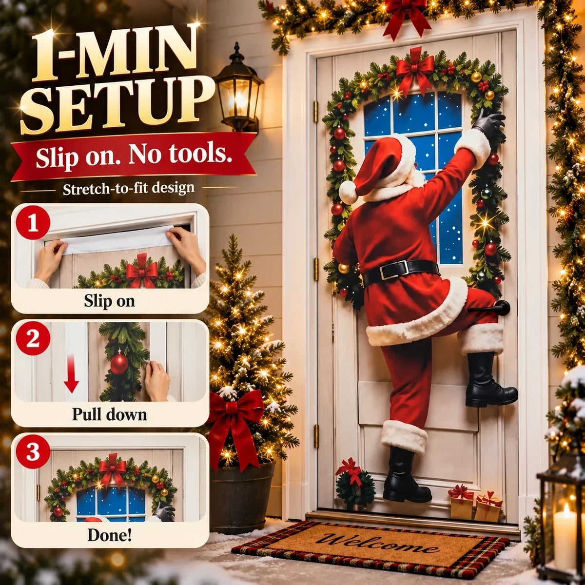 🎄 Christmas Edition | Full-Door Holiday Makeover – Now 40% OFF