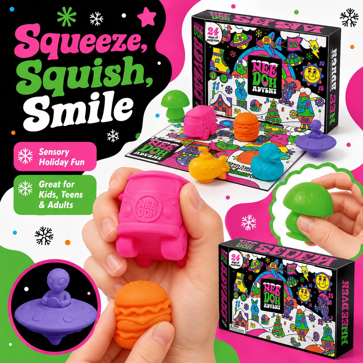 NeeDoh Advent 2026 Squishmas Calendar