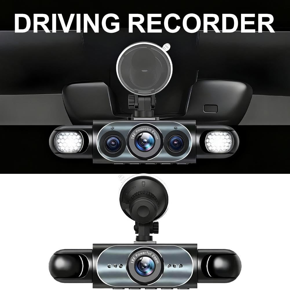 🚨[Best Seller] Stop Driving Blind! 4-Way Simultaneous Recording Dash Cam - 360° Full Coverage
