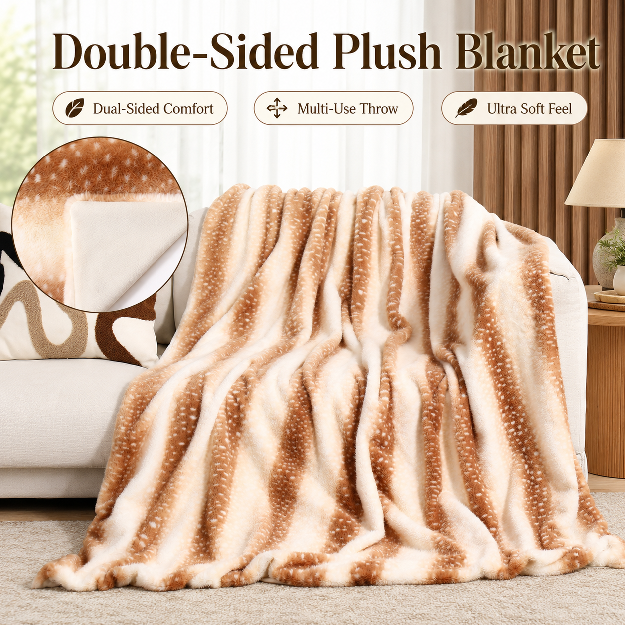 ✨ Cozy Season Offer | Double-Sided Plush Blanket — Buy More, Save More