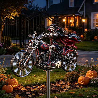 TODAY'S SPECIAL OFFER-50% OFF🔥 HALLOWEEN MOTORCYCLE-THEMED GARDEN WINDMILL