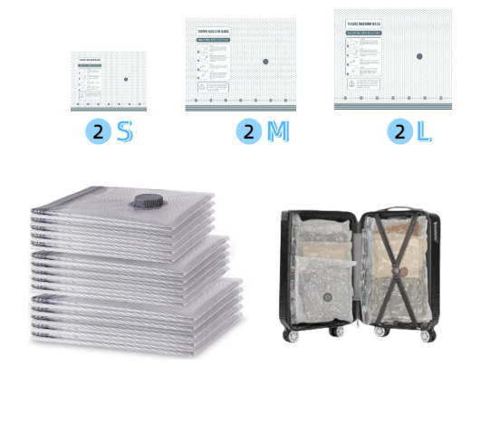 🔥 40% OFF Travel Packing Upgrade | Rechargeable Vacuum Pump + 6 Storage Bags