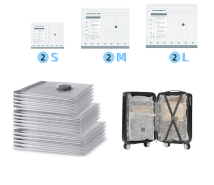 🔥 40% OFF Travel Packing Upgrade | Rechargeable Vacuum Pump + 6 Storage Bags