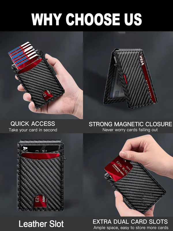 ⚡70K+ Sold – Men’s Pop-Up RFID Slim Wallet🔥
