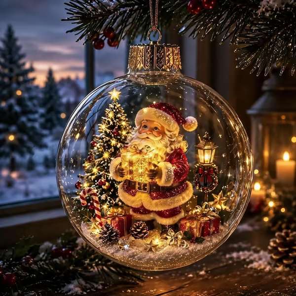 🎄Glowing Christmas Diorama Ornament – ❤️‍🔥Add 3 Items, Pay for Only 2 🎁