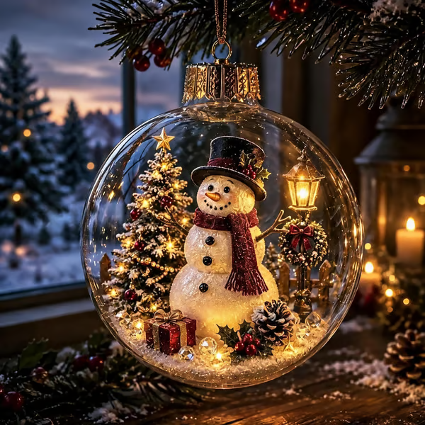 🎄Glowing Christmas Diorama Ornament – ❤️‍🔥Add 3 Items, Pay for Only 2 🎁