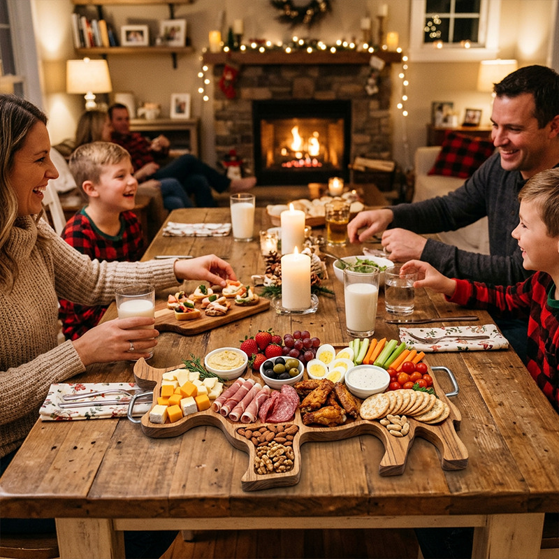 🔥🔥 Father's Day Special: Limited-Time Free Shipping! 49% OFF: Rustic Cow-Shaped Charcuterie Board