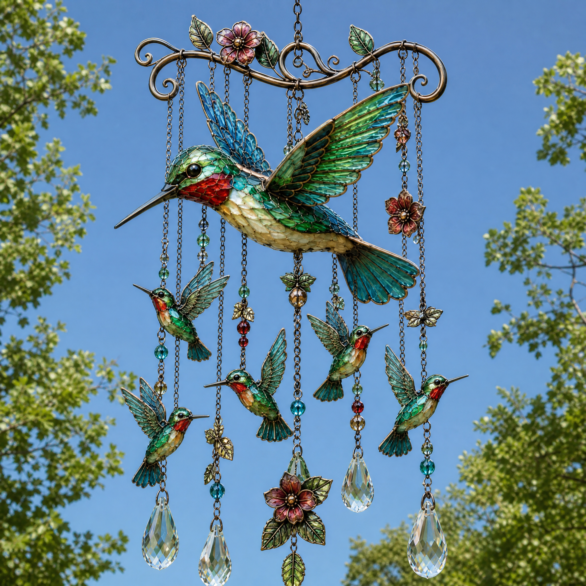 🔥🔥 Last Day 50% OFF 🐦 Hummingbird Wind Chime 🎐 Beauty & Melody in Every Breeze