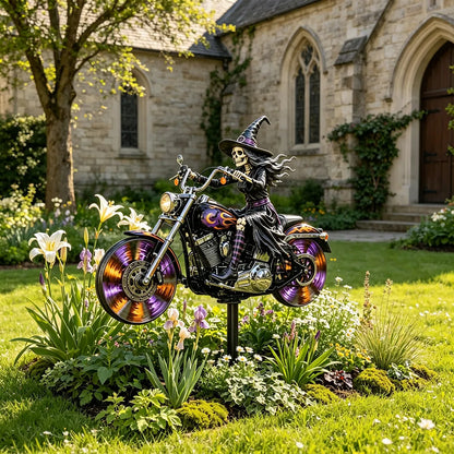 TODAY'S SPECIAL OFFER-50% OFF🔥 HALLOWEEN MOTORCYCLE-THEMED GARDEN WINDMILL