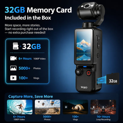 🔥 Limited-Time Offer! Upgraded Vlogging Camera – 180° Rotating Lens, Full-Body Video Recorder for Travel, Daily Life & Content Creation
