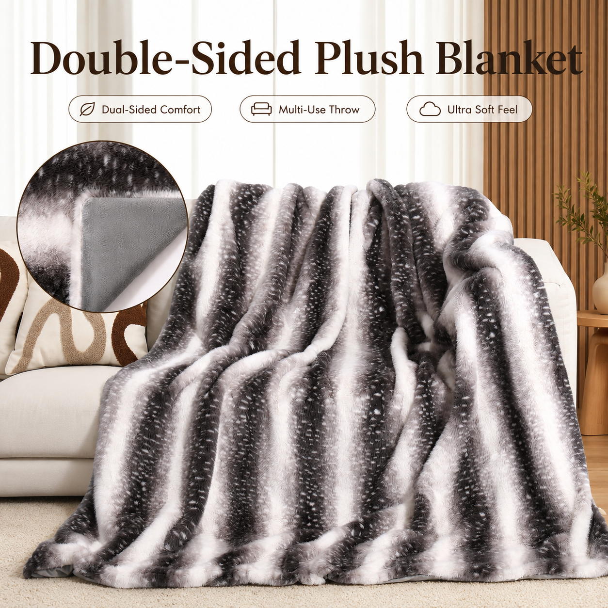 ✨ Cozy Season Offer | Double-Sided Plush Blanket — Buy More, Save More