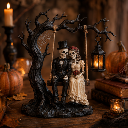 🎃 42% OFF – Light-Up Halloween Swing Figurine | 4 Spooky Characters & Warm Lantern Glow 👻✨