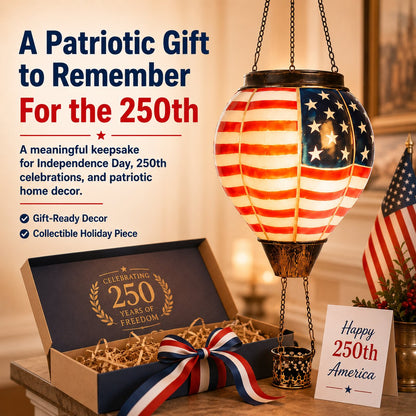 🔥🔥 Father's Day Special: Buy 2, Get Free Shipping — 250th Anniversary Edition Solar Hot Air Balloon Lanterns