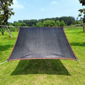 🔥Summer Hot Sale Promotion-49% OFF🌞-90% Blackout Cloth (Black) - 10 x 13ft UV-Resistant Shade Net with Reinforced Rivets