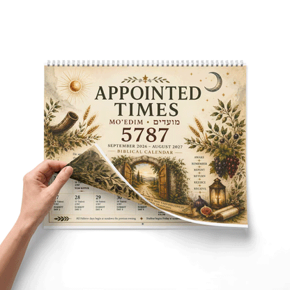 📖 43% OFF | Biblical Hebrew Calendar 5787 (2026–2027) – Appointed Times, Feast Days & Shabbat