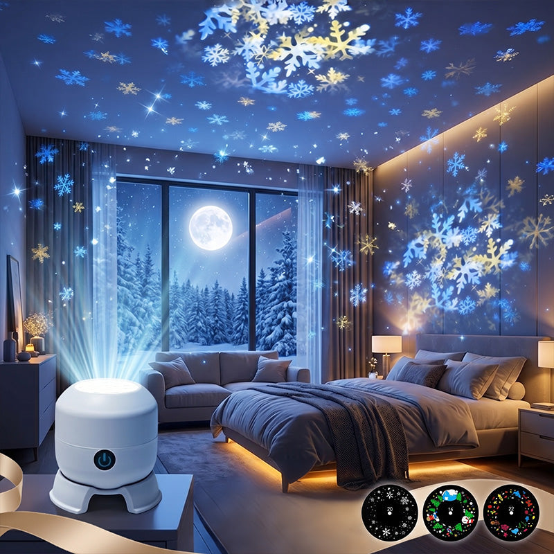 🔥 2026 Upgraded Colorful Rotating LED Projector Light – Create Stunning Party & Festival Effects Instantly