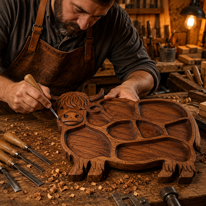🔥🔥 Father's Day Special: Limited-Time Free Shipping! 49% OFF: Rustic Cow-Shaped Charcuterie Board
