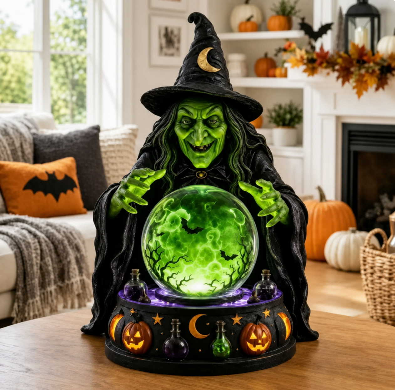 🔥 LIMITED TIME: 50% OFF! 👻Halloween Crystal Ball Lamp🔮 The Perfect Halloween Decoration🎃