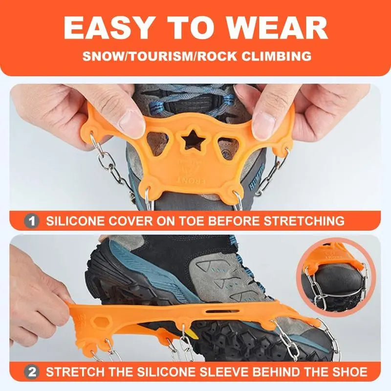 ❄️ Winter Grip Special | 8-Spike Ice Cleats for Shoes – 50% OFF