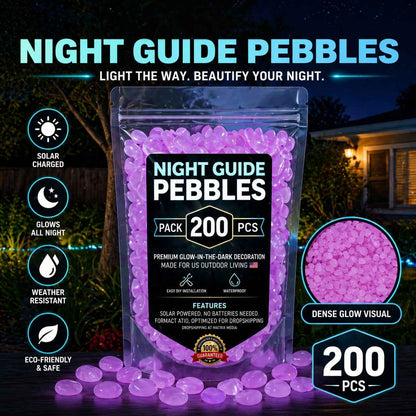 💥The dazzling beauty of the garden at night💥 🌈Colorful glow-in-the-dark garden stones