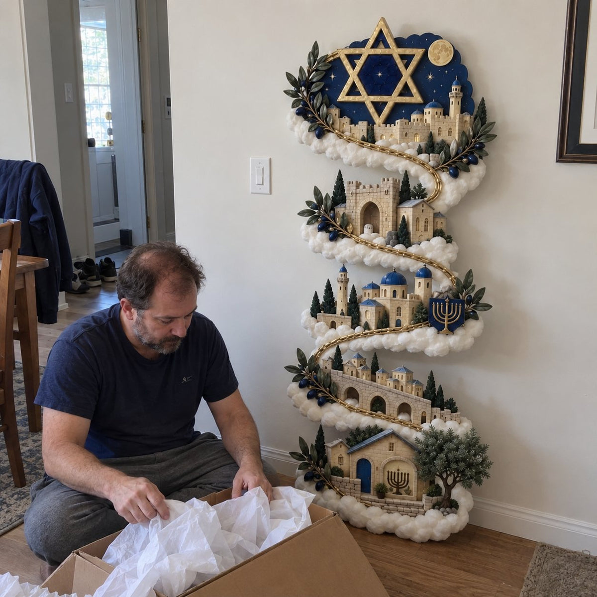 🕎 49% OFF | Glowing Hanukkah Wall Decor – 4 Festival of Lights Designs