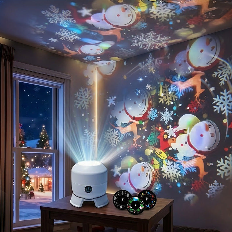 🔥 2026 Upgraded Colorful Rotating LED Projector Light – Create Stunning Party & Festival Effects Instantly