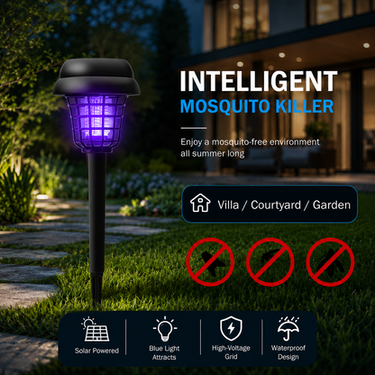 🔥🔥 Father's Day Special:🦟❌ Solar-Powered Mosquito Killer Lamp – Outdoor LED Bug Zapper & Garden Landscape Light 🔋