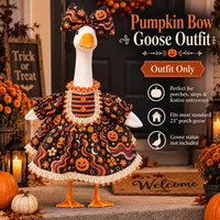 Black and orange pumpkin-floral dress