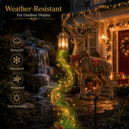 🔥 Limited-Time Offer! 49% OFF - Holiday Yard Special | Light-Up Reindeer Lantern