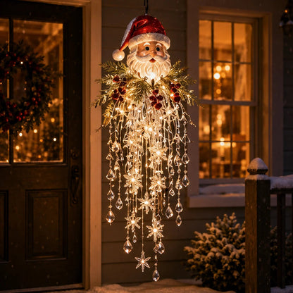 ✨ Limited-Time 45% OFF | Crystal Cascade Christmas Hanging Light – Magical Porch Glow