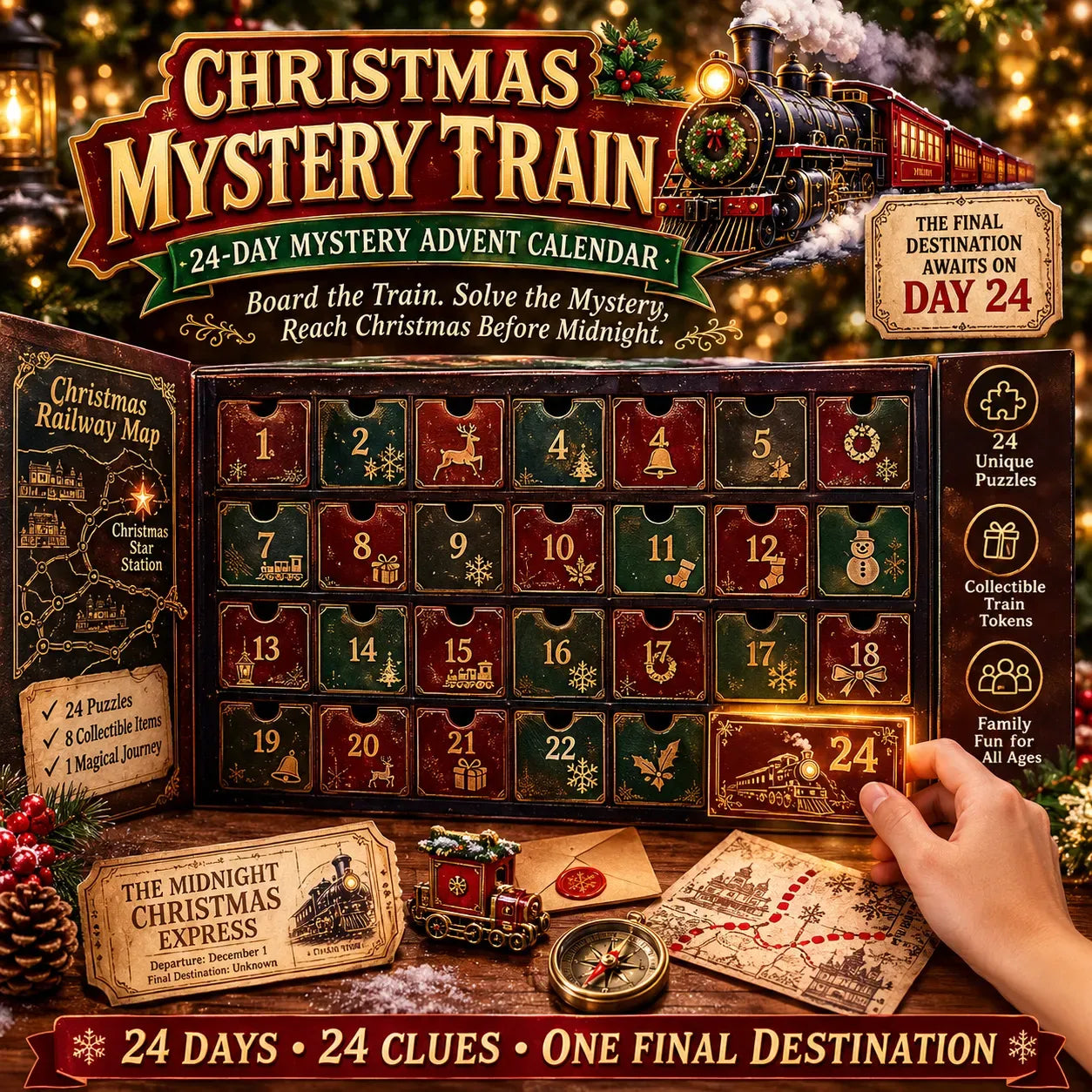 🎄 50% OFF – 24 Days. 24 Clues. One Mystery to Solve. 🕵️