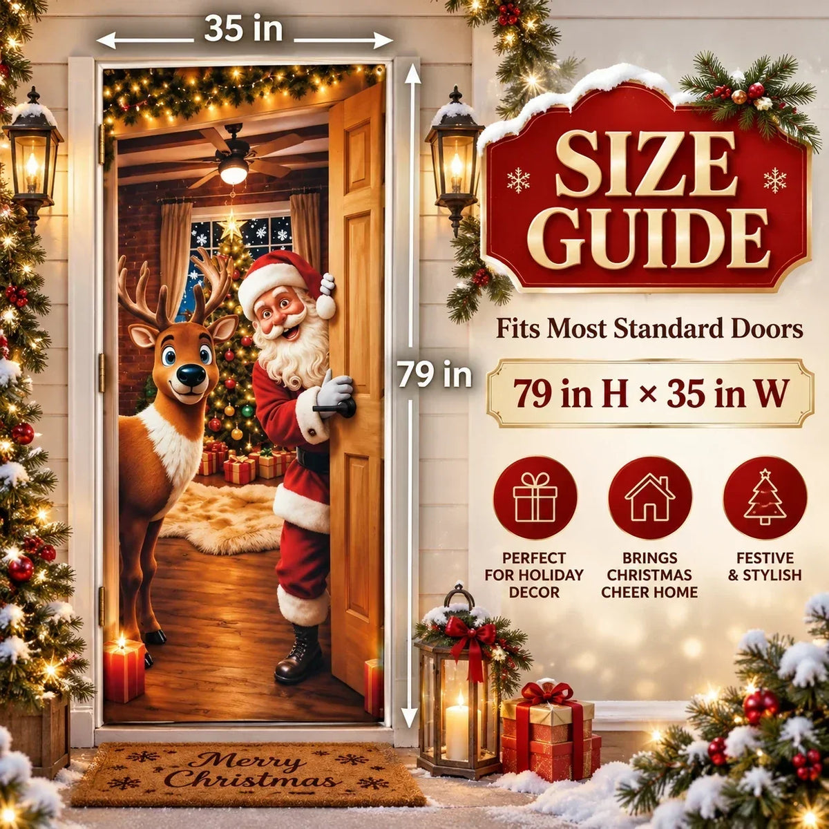 🎄 Christmas Edition | Full-Door Holiday Makeover – Now 40% OFF