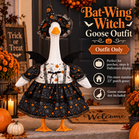 Black and White Witch Dress with Small Wings