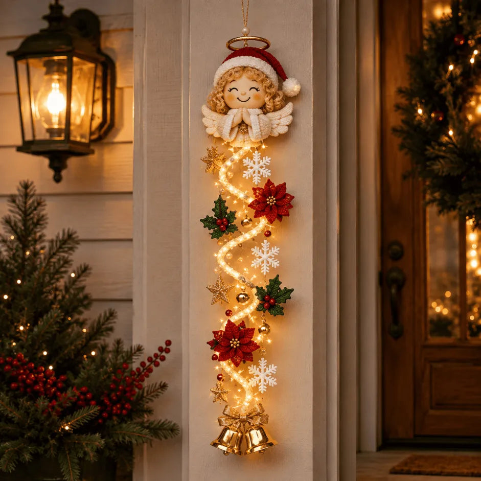 🎄 48% OFF – MerryCascade™ Light-Up Christmas Door Hanger | 6 Festive Designs ✨
