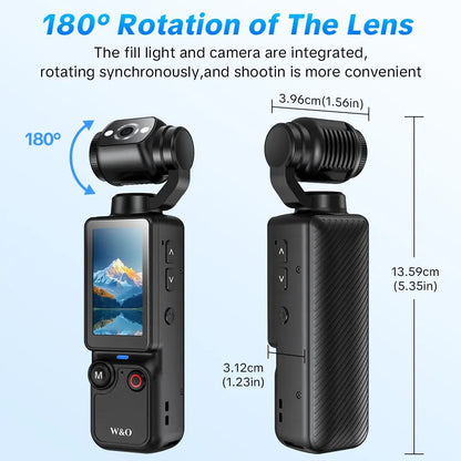 🔥 Limited-Time Offer! Upgraded Vlogging Camera – 180° Rotating Lens, Full-Body Video Recorder for Travel, Daily Life & Content Creation