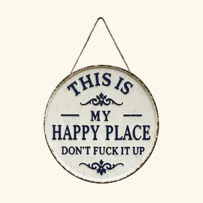 🎁For the Best Mom and Best Self! "This Is My Happy Place" Door Sign