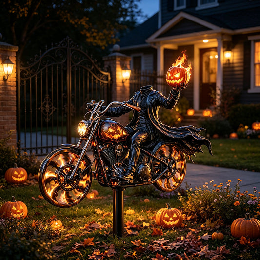 🏍️ Spooky Yard Upgrade – BikerSpooky™ Halloween Windmill | Limited-Time Deal 🎃