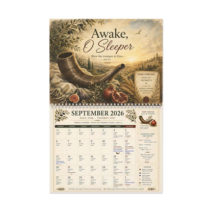 📖 43% OFF | Biblical Hebrew Calendar 5787 (2026–2027) – Appointed Times, Feast Days & Shabbat
