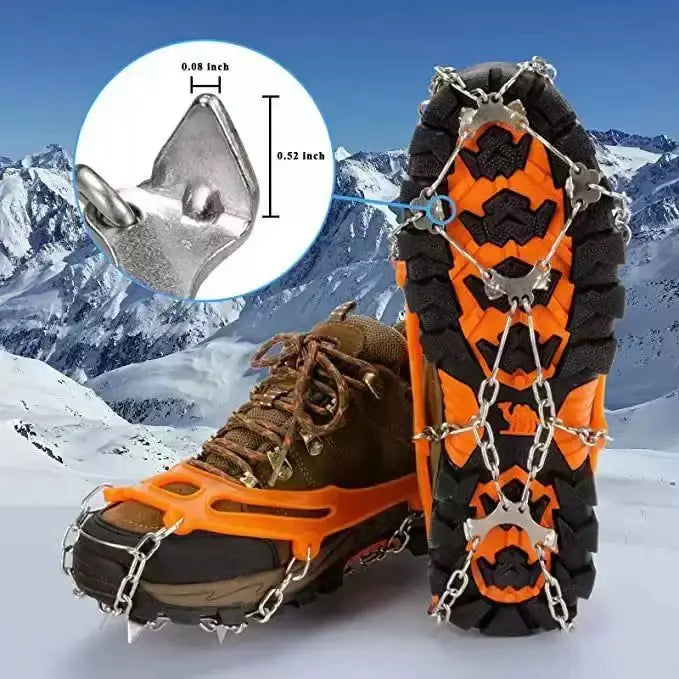 ❄️ Winter Grip Special | 8-Spike Ice Cleats for Shoes – 50% OFF