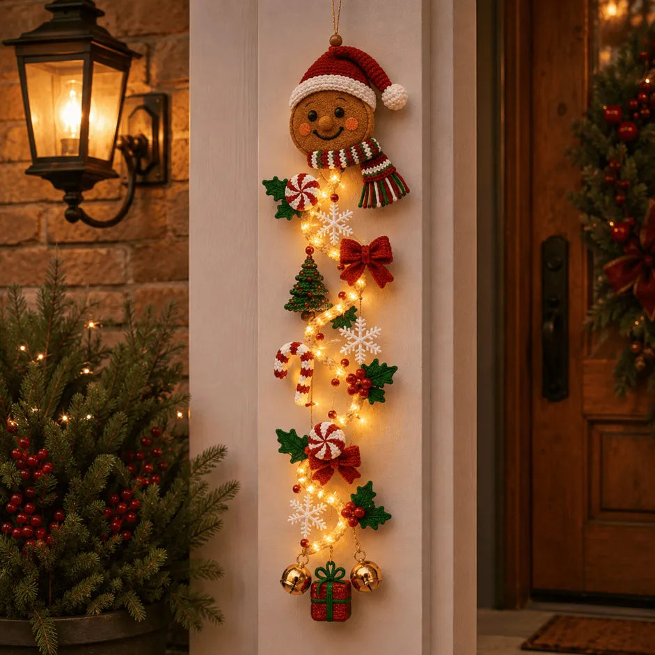 🎄 48% OFF – MerryCascade™ Light-Up Christmas Door Hanger | 6 Festive Designs ✨